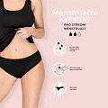 Menstruační kalhotky pro střední menstruaci Timo 191000 černé