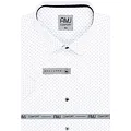 Elegantní košile pro muže AMJ Comfort VKBR 1277 bílo-grafit