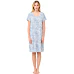 Letní noční košile Vamp s knoflíkovou légou 22013 blue serene