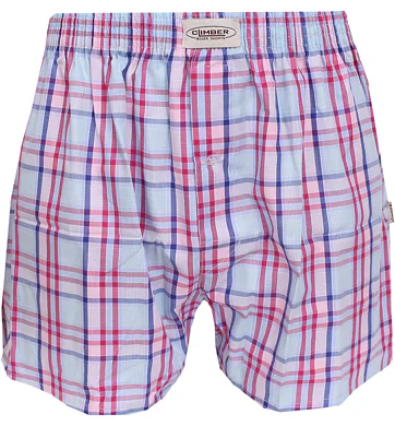 Moderní plátýnkové trenýrky Climber 3100C20 pink kostička