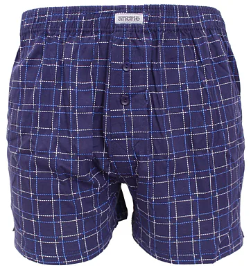 Kostkované trenky pro muže Andrie PS 5750 navy