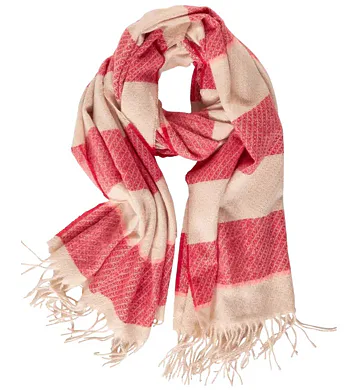Dámská šála s třásněmi 572205 casual red