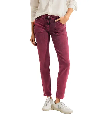 Barevné slim fit džíny ve stylu Toronto - Cecil 376932 cosy coral