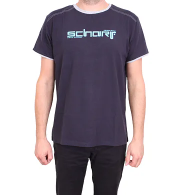 Pohodlné pánské tričko Scharf SFZ23054 navy-modrá