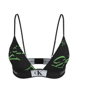 Calvin Klein bezkosticová podprsenka QF77217E černo-zelená