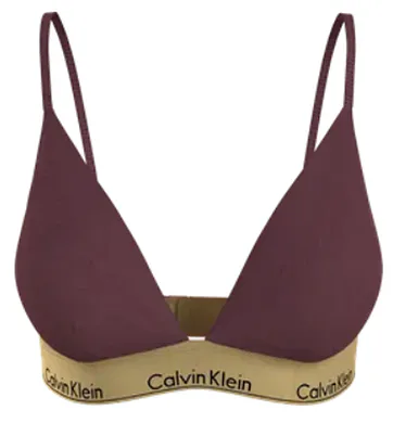 Calvin Klein bezkosticová podprsenka QF7787E Modern Cotton bordo
