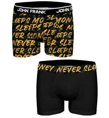 Pánské boxerky John Frank JF2BHYPE08- Money duo pack