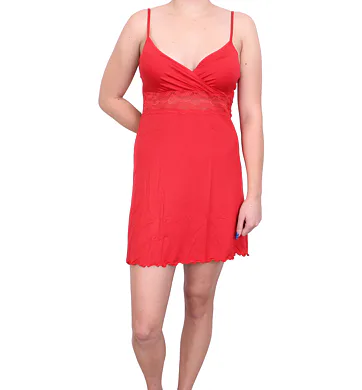 Košilka modal Follia Intimo Cheri červeno-orange