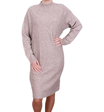 Elegantní dámské pletené šaty YL9056