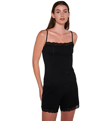 Vamp Elegantní dámská košilka na úzká ramínka 20821 black