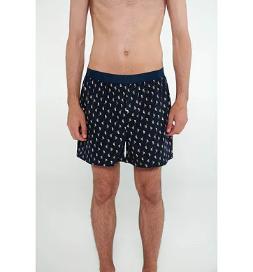 Bavlněné boxerky s potiskem Vamp 20853 blue salute