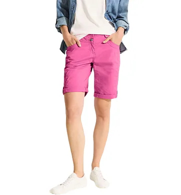 Šortky pro ženy s rovnými nohavicemi Cecil 377728 bloomy pink