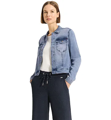 Džínová bunda do pasu CECIL 212173 mid blue
