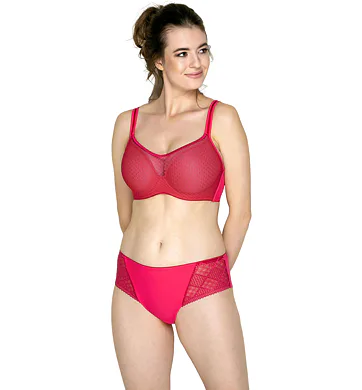 Moderní podprsenka s tylem Timo NettieBra Fruity Loop 042843 fuchsia