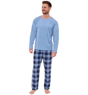 Pánské pyžamo s dlouhým rukávem Cornette Apen 2 jeans
