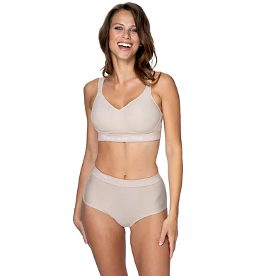 Bezešvá podprsenka bez kostic ComfyBra Logomania Timo 012841 sv.káva
