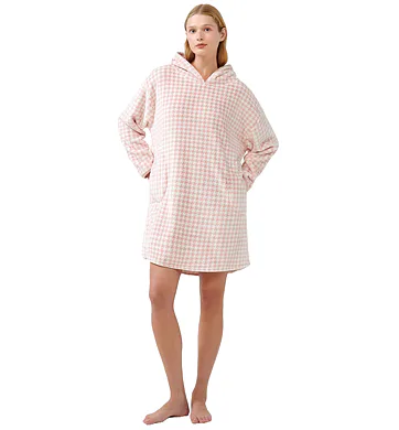 Hřejivé Vamp dámské šaty s kapucí 21423 pink peach