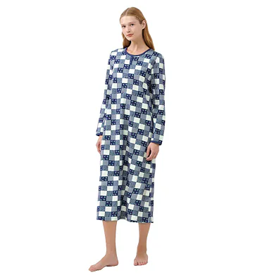 Dlouhá noční košile Vamp pro ženy 21435 blue patriot