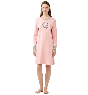 Vamp noční košile s dlouhými rukávy 21492 pink peach