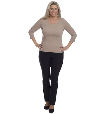 Elegantní top Mae i pro plnoštíhlé ženy Tolmea 13724 mocca