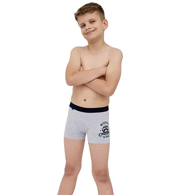 Chlapecké boxerky Cornette Young Mission 2 sv.šedé