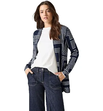Dámský svetrový kardigan Cecil 253831 navy