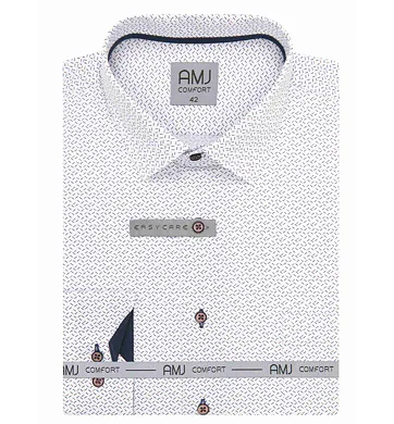 Elegantní pánská košile AMJ Comfort Slim Fit VDSBR 1404