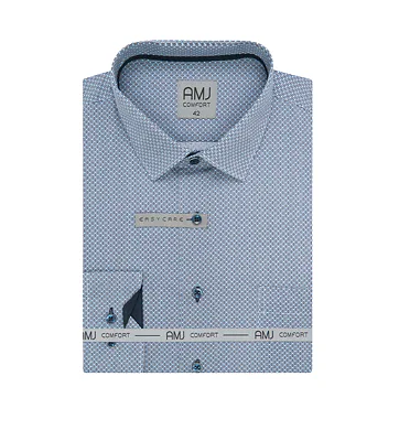 Elegantní pánská košile AMJ Comfort Slim Fit VDSBR 1391 sv.modrá