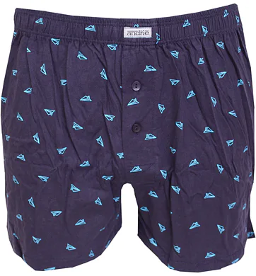 Elegantní pánské trenkoslipy Andrie PS5841 navy-tyrkys