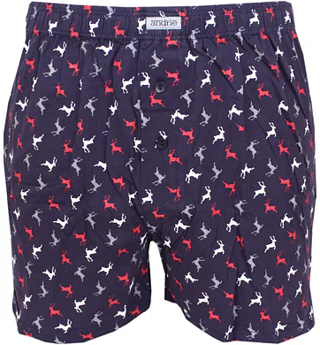 Andrie bavlněné trenky s jeleny PS 5837 navy