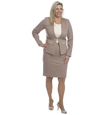 Elegantní dámský kabátek Tolmea 10324 mocca