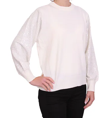 Elegantní dámský svetr 7852 krémový