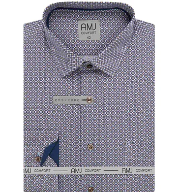 Pánská slim společenská košile AMJ VDSBR 1420 navy