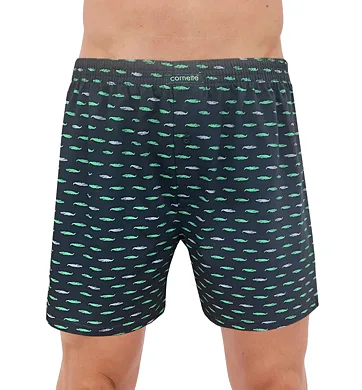 Bavlněné trenýrky do podkovy Cornette Comfort 002/301 grafit krokodýl