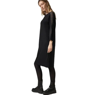 Dámské šaty v délce ke kolenům Cecil 144265 černé
