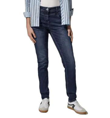 Dámské jeans střih Vicky Cecil 378387 dark blue