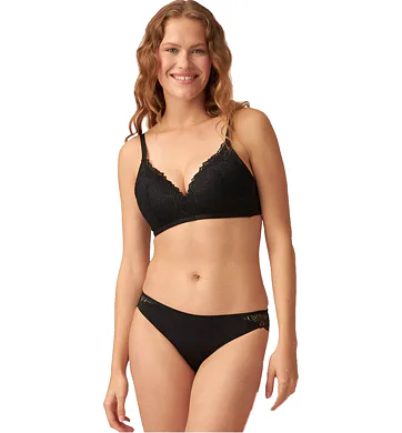 Bezkosticová push-up podprsenka Naturana 5674 černá