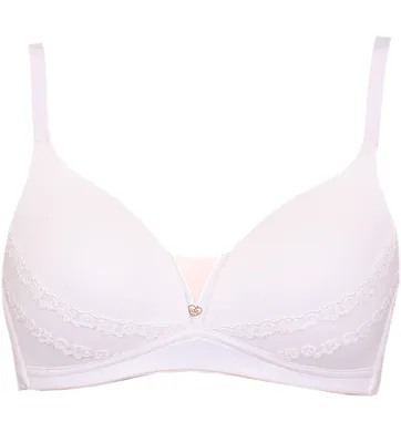Elegantní podprsenka s krajkou Leilieve Lovely M7002 smetanová