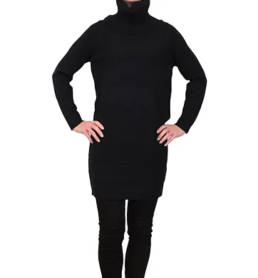 Dámský prodloužený rolák z pleteniny Cozy 5141 černý