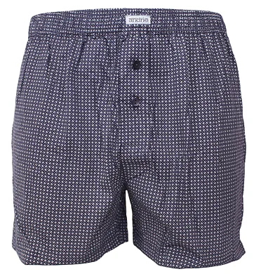 Pánské bavlněné trenky s moderním vzorem Andrie PS 5833 navy