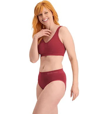 Bezešvé kalhotky z bambusu Bamboo basics Belle burgundy