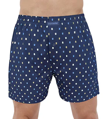 Bavlněné trenýrky do podkovy Cornette Comfort 002/300 navy medvídek