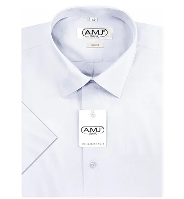 Košile AMJ Slim Fit JKS 18 -  bílá