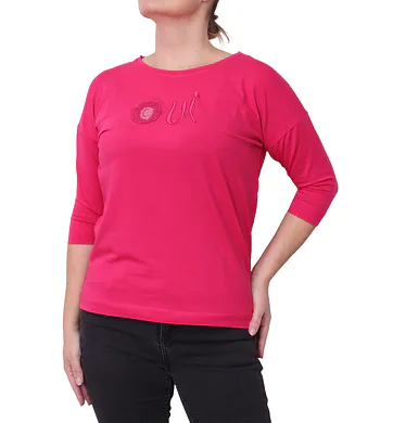 Dámské tričko LaVita  s 3/4 rukávem fuchsia