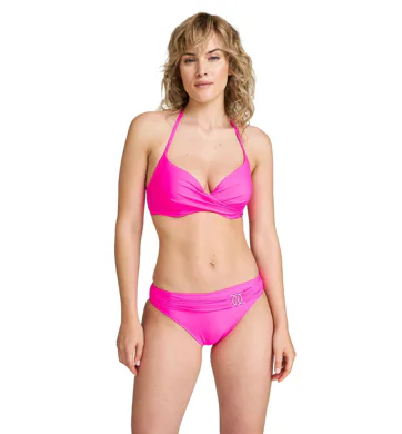 Dámské vyztužené plavky Timo 840650 neon pink