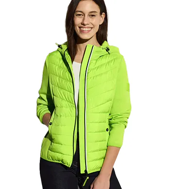 Dámská prošívaná bunda Cecil 202033 citrus lime