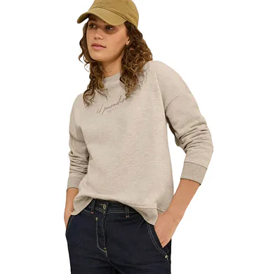 Dámská mikina Cecil 303216 latte melange