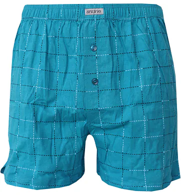 Pánské bavlněné trenky s moderním vzorem Andrie PS 5881 laguna