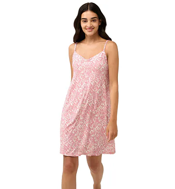 Dámská letní noční košile na ramínka Vamp 22007 pink blush
