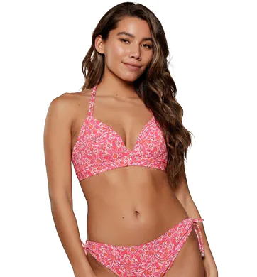 Dámské vyztužené bikiny LingaDore 7708TB/SB hot pink paisley